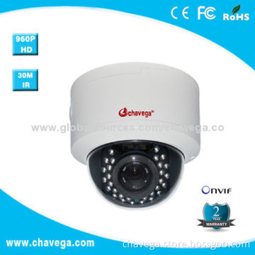Security IP Dome Camera, Sony 1/3" CMOS 2.0 Megapixels Infrared Light